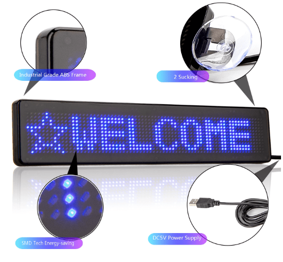 Led Car Sign Display