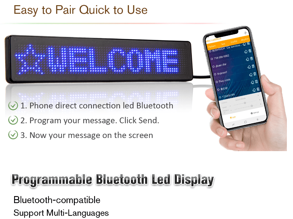 Led Car Sign Display